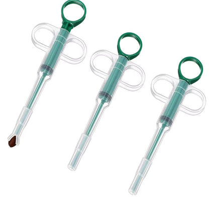 3 Pieces Pet Pill Plunger Popper for Small Cats Dogs Pill Gun Dispenser Shooter Pet Piller Soft Tip Tablet Syringe Pusher