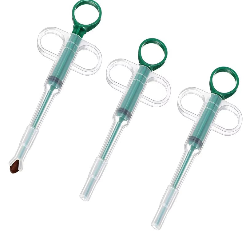 3 Pieces Pet Pill Plunger Popper for Small Cats Dogs Pill Gun Dispenser Shooter Pet Piller Soft Tip Tablet Syringe Pusher